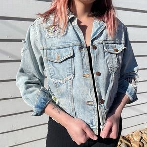 Vintage Cropped Denim Jacket
